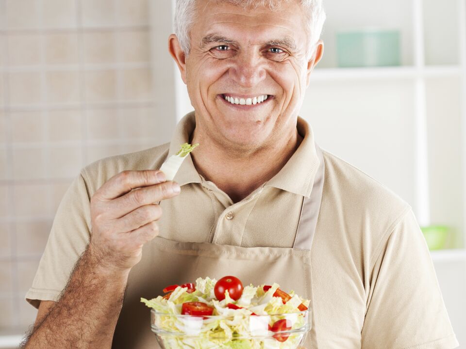insalata di verdure per la prostatite